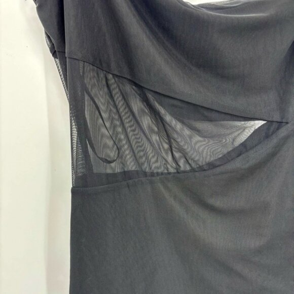 Superdown Jerica Black Mesh Mini Dress Size Medium - Picture 5 of 15